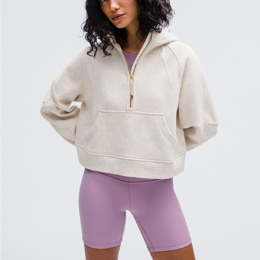 lululemon athletica Cream Half-Zip Hoodie
